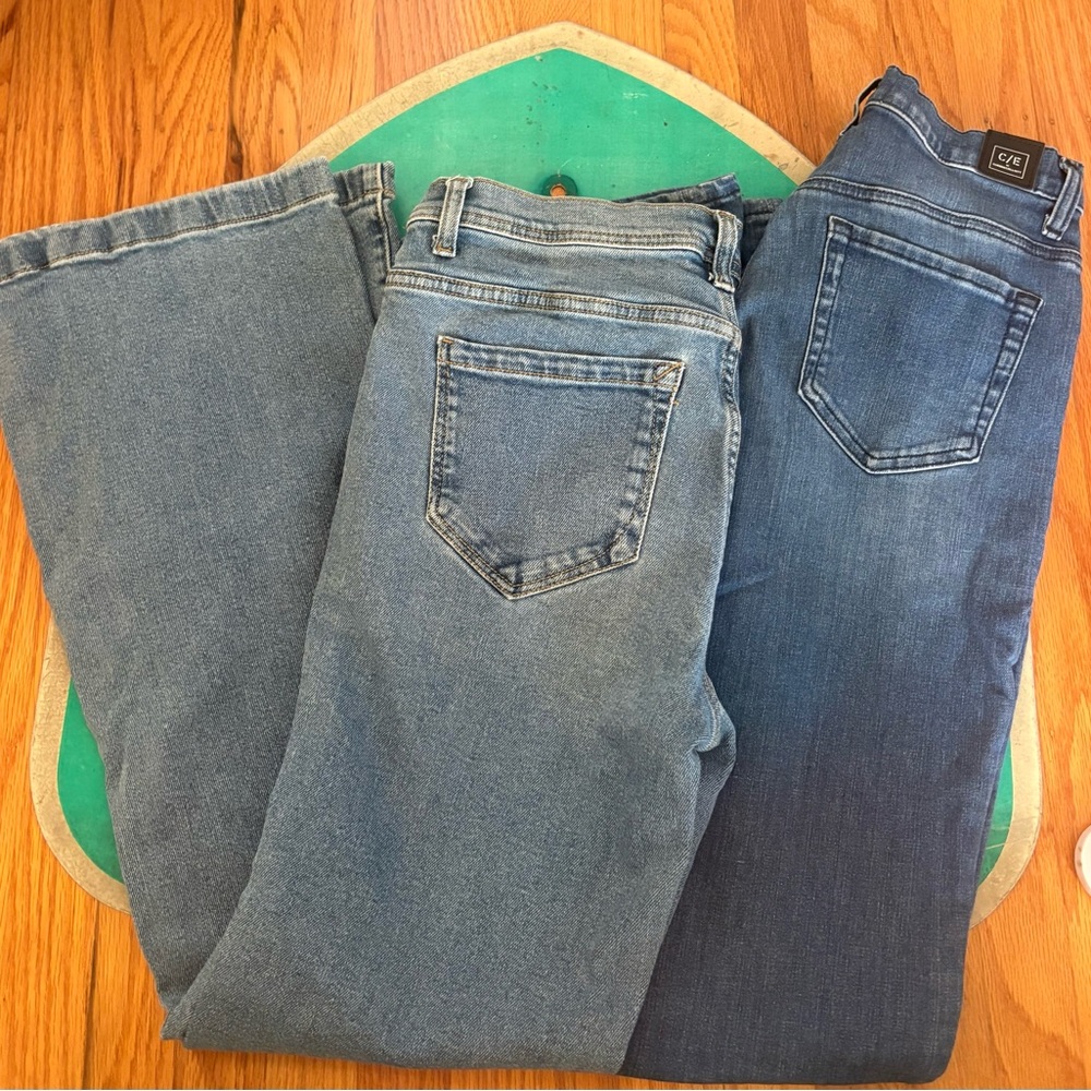 LOT OF 2 Flare Jeans - Current/Elliott and Kensie High Rise Flare Jeans Womens - Picture 3 of 7